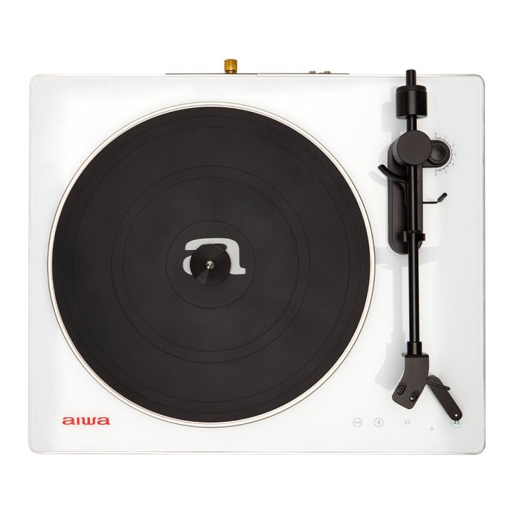 Tocadiscos Bluetooth Aiwa Apx-680bt White Alta Precision Bt 5.0 Plato De Metal 27.5cm Tres Velocidades 33, 1 3 ,45 Rpm Lector