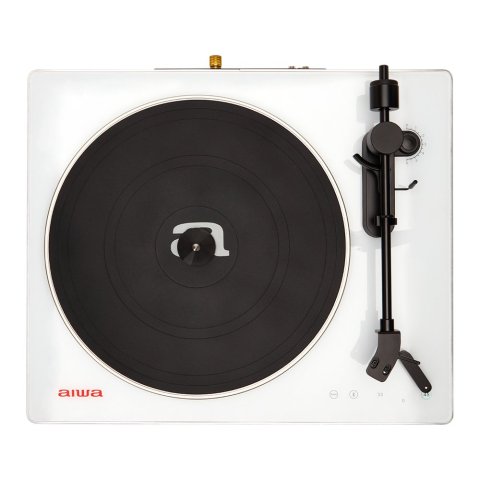 Tocadiscos Bluetooth Aiwa Apx-680bt White Alta Precision Bt 5.0 Plato De Metal 27.5cm Tres Velocidades 33, 1 3 ,45 Rpm Lector
