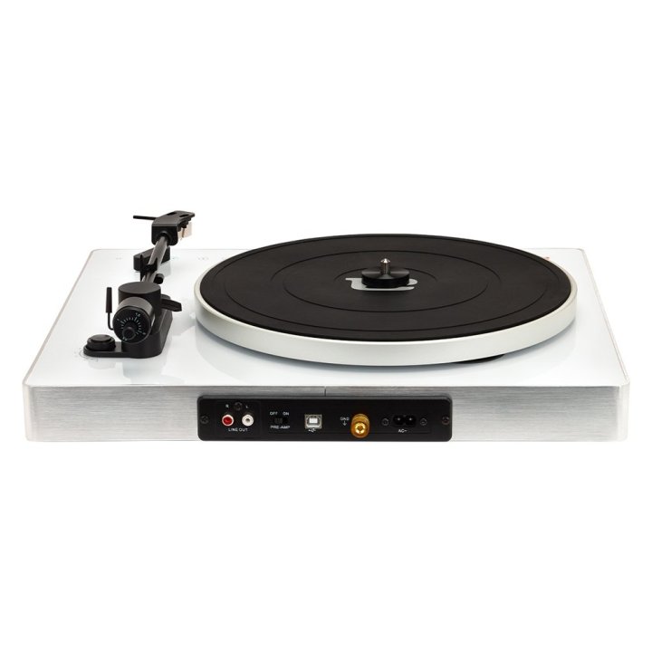 Tocadiscos Bluetooth Aiwa Apx-680bt White Alta Precision Bt 5.0 Plato De Metal 27.5cm Tres Velocidades 33, 1 3 ,45 Rpm Lector