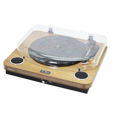 Tocadiscos Bluetooth Aiwa Gbtur-120 Madera Bt 5.0 + Edr Plato 27.5cm Tres Velocidades 33, 45, 78 Rpm Lector Grabador Usb sd R