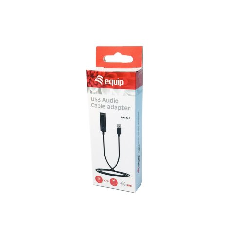 Adaptador Usb Equip Life A Jack 3.5" Hembra A Usb Con Control De Volument Y Mute