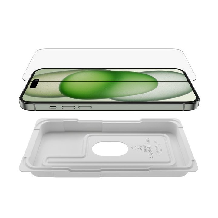 Protector De Pantalla Belkin Ova132zz Iphone 15 Plus  14 Pro Max Ultraglass2 Screenforce