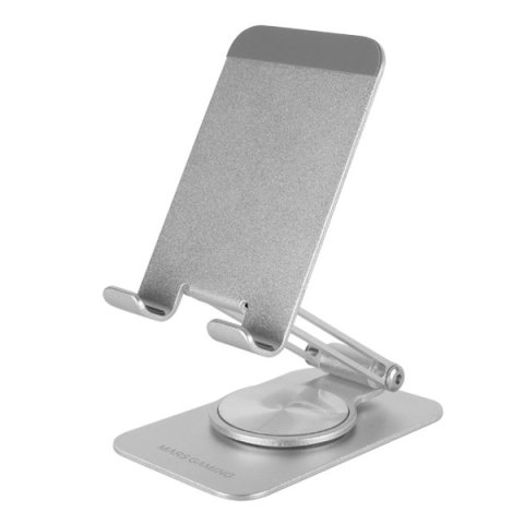 Soporte De Mesa Para Smartphone Mars Gaming Ma-rssw Color Negro Plegable Rotacion 360º Ajuste De Altura Y Angulo De Visualiza