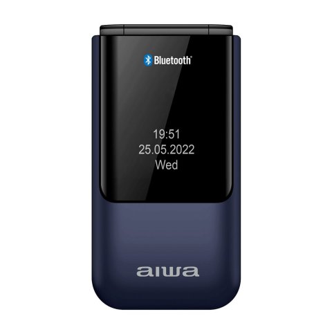 Movil Senior Fp-24bl Blue Aiwa Diseño Flip Dualsim Botones Grandes Pantalla 2.4" Bluetooth Puerto Micro-usb