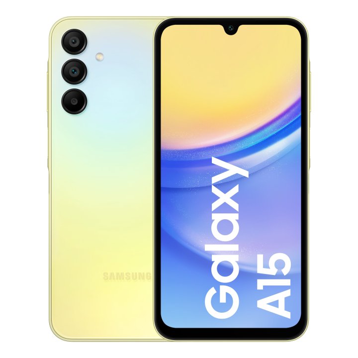 Smartphone Samsung A15 6.5" Amoled 90hz 4gb 128gb 4g 50mp 13mp Nfc Bateria 5000mah Amarillo