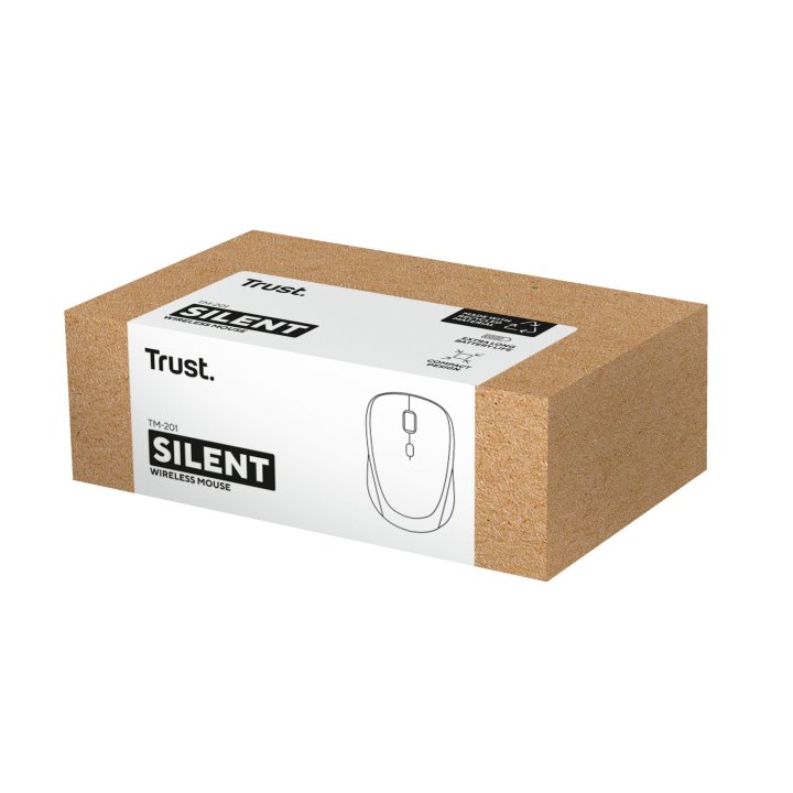Mouse Trust Wireless Tm-201 Compacto Negro 24706