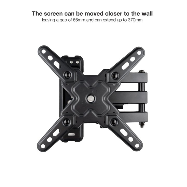 Soporte De Pared Tooq Lp1345tn-b Para Pantalla 13-43 Max. 20kg Vesa Max. 200x200 Un Brazo Negro