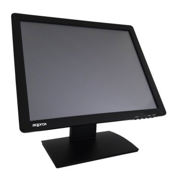 Monitor 19" Tactil Resistiva 5 Hilos Tpv Approx Appmt19w5 Vga Negro 5ms 300cd m2 Inclinable Base Antivibración 2