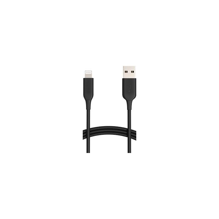 Kit 5 Unidades Cable Lighting Nortess Iphone 5 6/7/8/ X Ipad 2 Metros Color Negro