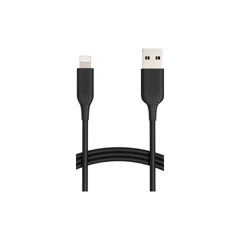 Kit 5 Unidades Cable Lighting Nortess Iphone 5 6/7/8/ X Ipad 2 Metros Color Negro
