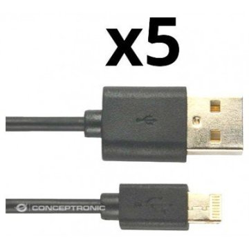 Kit 5 Unidades Cable Lighting Nortess Iphone 5 6/7/8/ X...