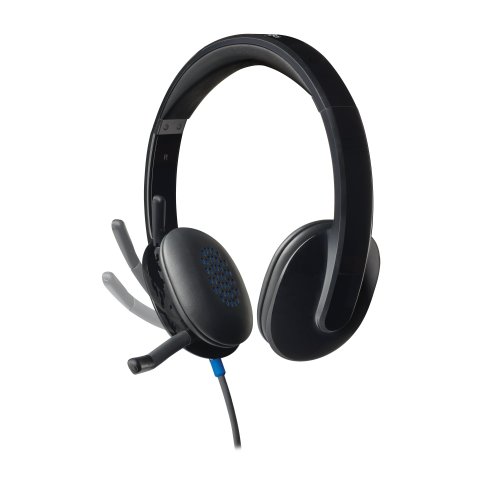 Headset Logitech H540 Audio De Alto Rendimiento Con Supresion De Ruidos Color Negro P n 981-000480