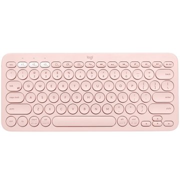 Teclado Logitech K380 Bluetooth Para Tres Dispositivos Color Rosa P n 920-009587