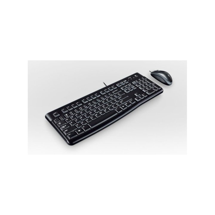Pack Teclado Y Mouse Logitech Mk120 "aleman" Con Cable P n 920-002540
