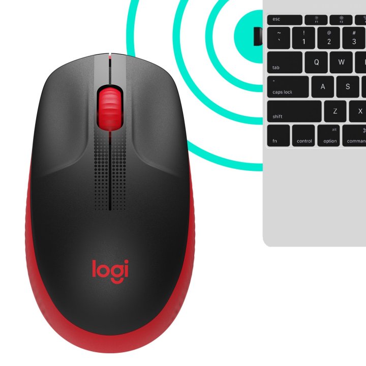 Mouse Logitech Wireless M190 Color Rojo P n 910-005908