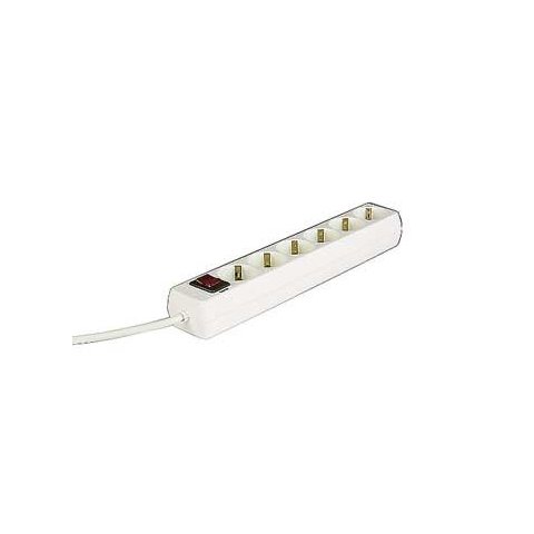 Regleta Alimentacion Hama Con 6 Tomas Interruptor 1,4m Color Blanco