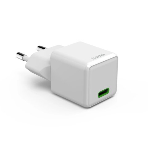 Cargador De Pared Hama Super Mini 1xusb-c 20w Quick Charge Power Delivery Color Blanco