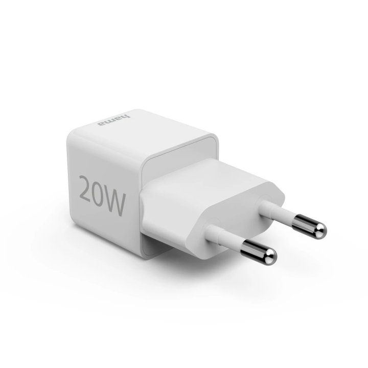 Cargador De Pared Hama Super Mini 1xusb-c 20w Quick Charge Power Delivery Color Blanco
