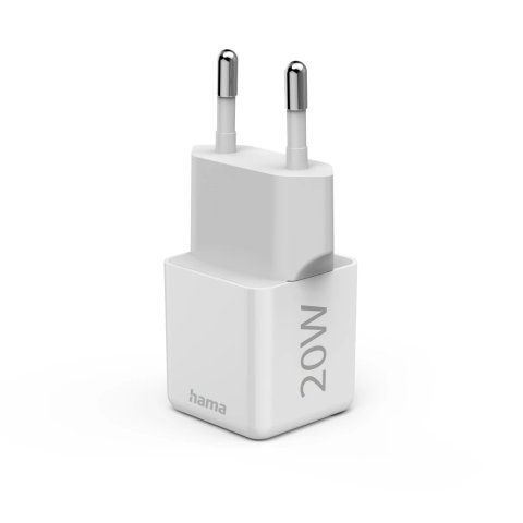 Cargador De Pared Hama Super Mini 1xusb-c 20w Quick Charge Power Delivery Color Blanco