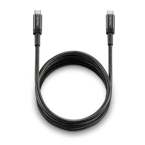 Cable De Carga Rapida Ngs Knot65w-3 Usb-c A Usb-c De 3m De Longitud