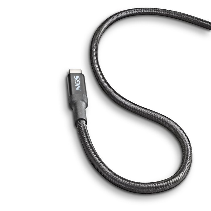 Cable De Carga Rapida Ngs Knot65w-3 Usb-c A Usb-c De 3m De Longitud