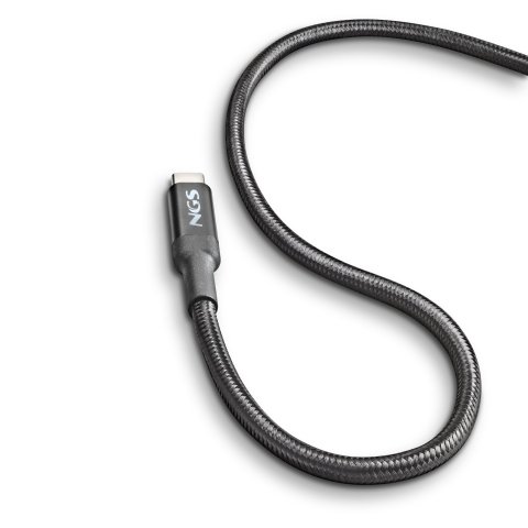 Cable De Carga Rapida Ngs Knot65w-3 Usb-c A Usb-c De 3m De Longitud
