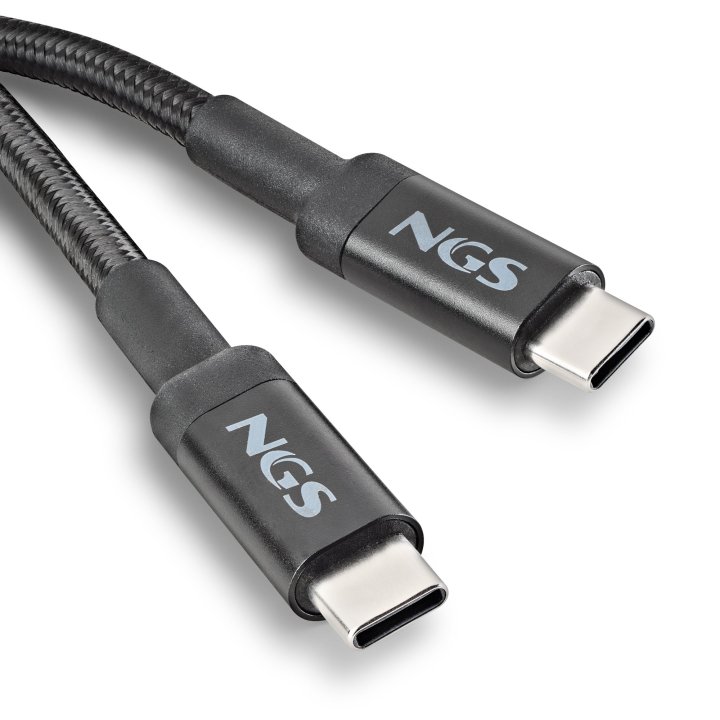 Cable De Carga Rapida Ngs Knot100w-2 Usb-c A Usb-c De 2 Metros