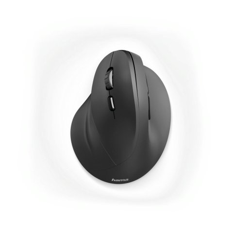Mouse Hama Wireless Ergo Emw-500l Dpi 1000-1800 Para Zurdos  6 Botones Color Negro