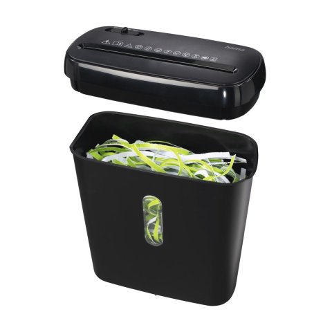 Destructora De Papel Hama Basic S6 Con Cesto Colector 6 Hojas Din A4 80g Por Uso Seguridad P2