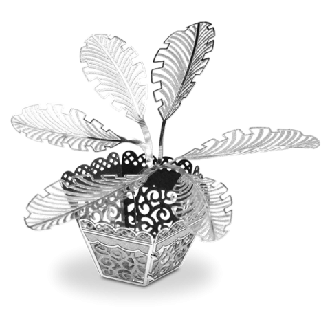Maqueta 3d Metal Fascinations Planta Sago Palm Tree Montaje Sin Pegamento Ni Soldadura Maquetas 3d