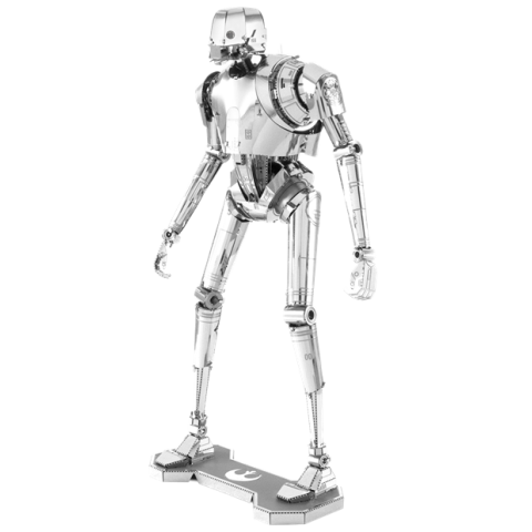 Maqueta 3d Metal Fascinations Star Wars K-2s0 Montaje Sin Pegamento Ni Soldadura Maquetas 3d