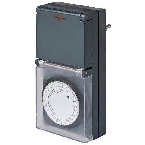 Temporizador Mz 44 Emcanico De 24 Horas Con Protecion Ip 44