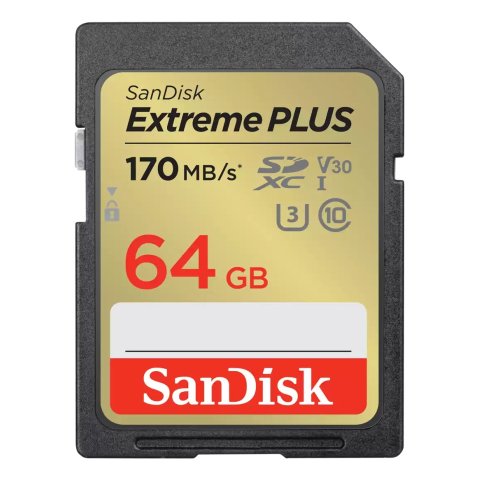 Memoria Sd 64gb Sandisk Sdsdxw2-064g-gncin Extreme Plus Sdxc Uhs-i C10 170mb s 