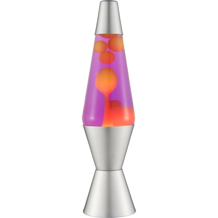 Lampara De Lava Classica 2125eu Cera De Color Naranja Liquido De Color Morado
