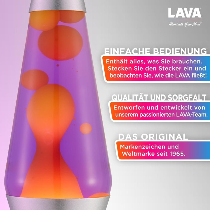 Lampara De Lava Classica 2125eu Cera De Color...