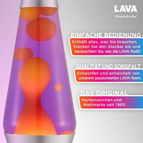 Lampara De Lava Classica 2125eu Cera De Color...