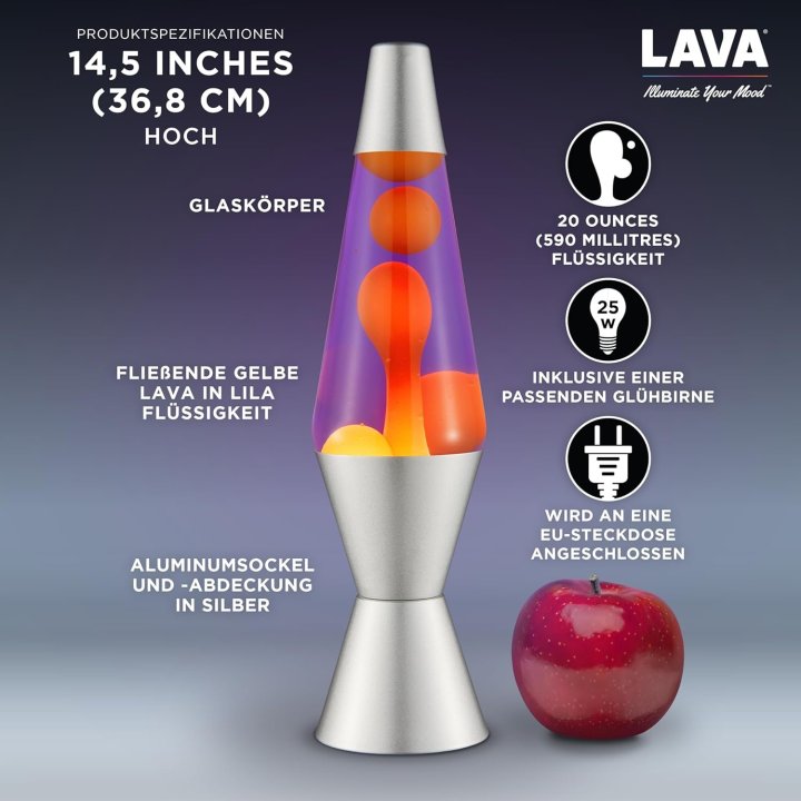 Lampara De Lava Classica 2125eu Cera De Color...