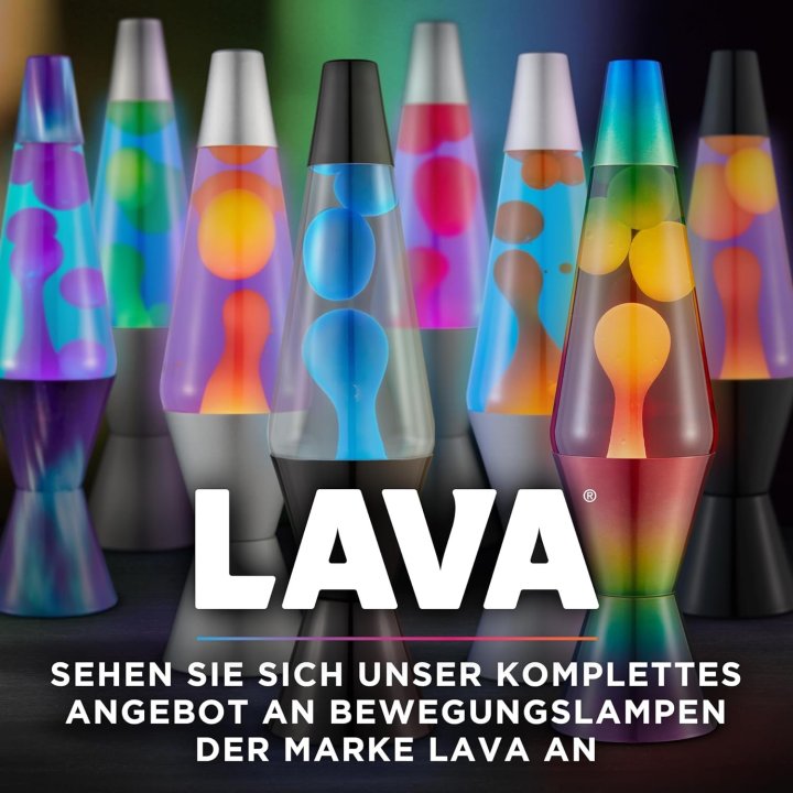 Lampara De Lava Classica 2125eu Cera De Color...