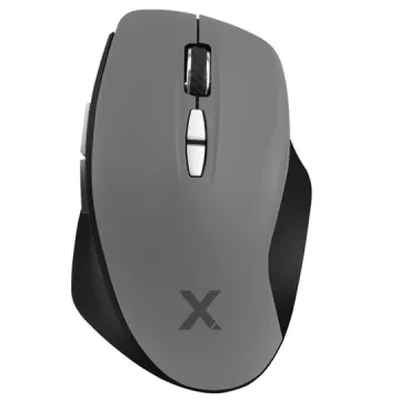 Mouse Approx Wireless Appxm300 2.4ghz 2400 Dpi 7 Botones Color Negro Gris
