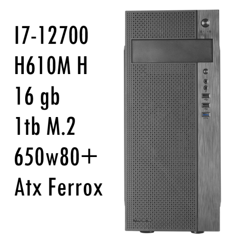 Ordenador Dx H610m Intel I7-12700 S1700-16gb...