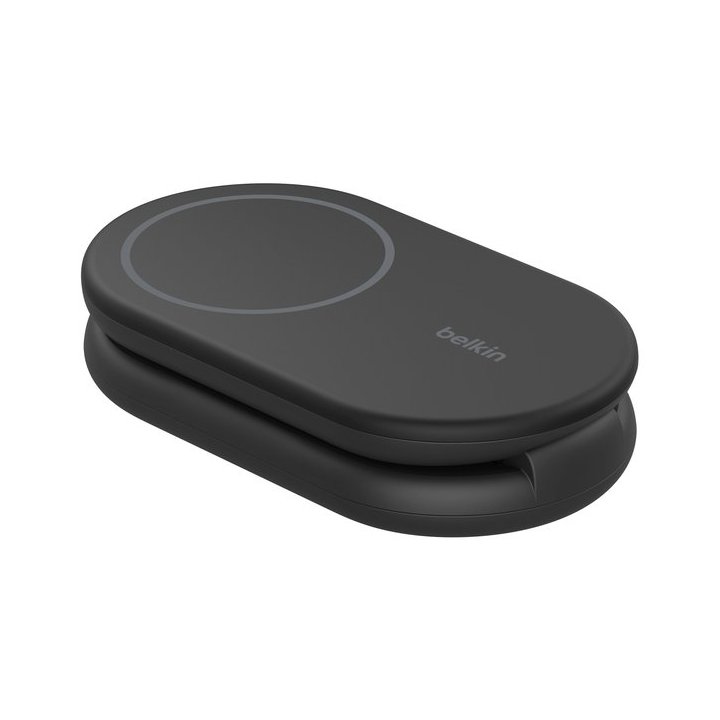 Cargador Inalambrico Belkin Wib007vfbk Boost Charge 15w Inalambrico Y Magnetico Plegable Color Negro