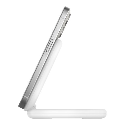 Cargador Inalambrico Belkin Wib007vfwh Boost Charge 15w Inalam. Y Magnetico Plegable Con Qi2 Blanco