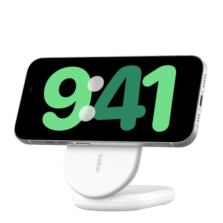 Cargador Inalambrico Belkin Wib007vfwh Boost Charge 15w Inalam. Y Magnetico Plegable Con Qi2 Blanco
