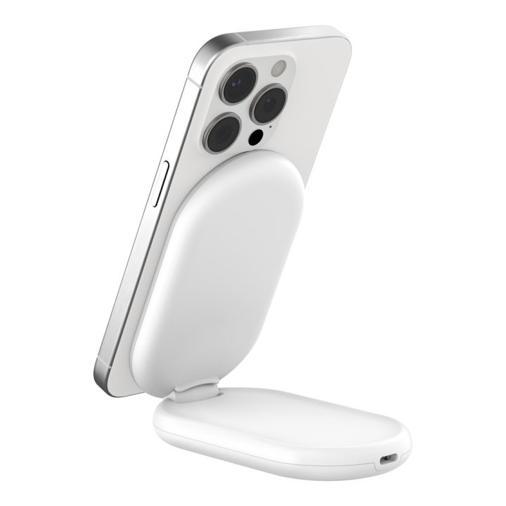 Cargador Inalambrico Belkin Wib007vfwh Boost Charge 15w Inalam. Y Magnetico Plegable Con Qi2 Blanco