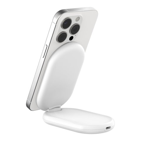 Cargador Inalambrico Belkin Wib007vfwh Boost Charge 15w Inalam. Y Magnetico Plegable Con Qi2 Blanco