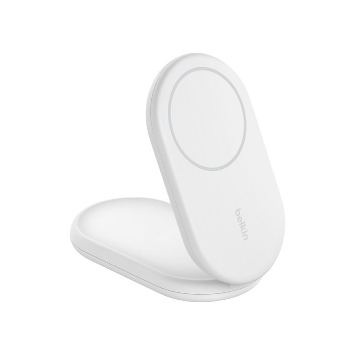 Cargador Inalambrico Belkin Wib007vfwh Boost Charge 15w Inalam. Y Magnetico Plegable Con Qi2 Blanco