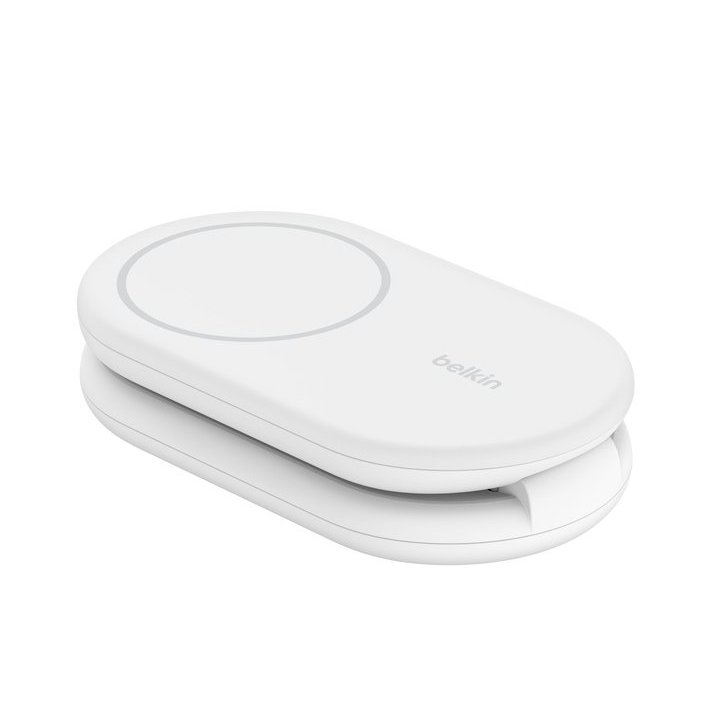 Cargador Inalambrico Belkin Wib007vfwh Boost Charge 15w Inalam. Y Magnetico Plegable Con Qi2 Blanco