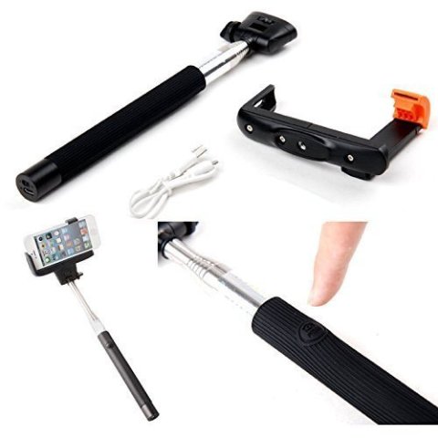 Palo Selfie K07 Bluetooth, Tripode, Longitud 70cm, Compatible Android, Ios