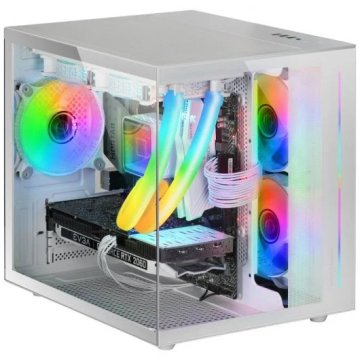 Caja Microatx Cube Gaming Mars Gaming Mc-view White... 2