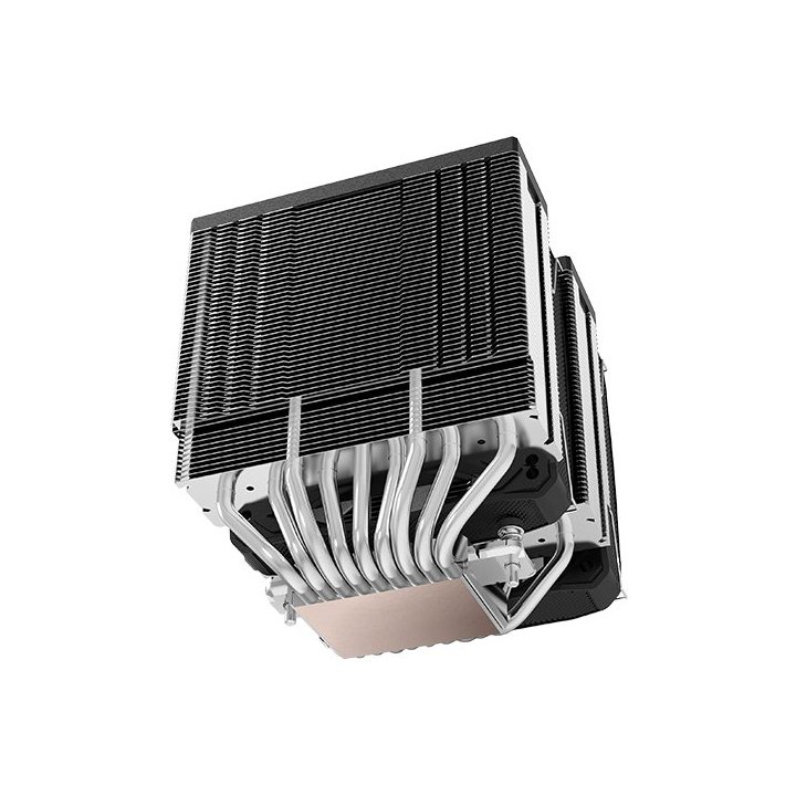 Ventilador Con Disipador De Cpu Mars Gaming Mcpu-xu9 Black Dual 9 Heatpipes Tdp 400w Doble Disipador